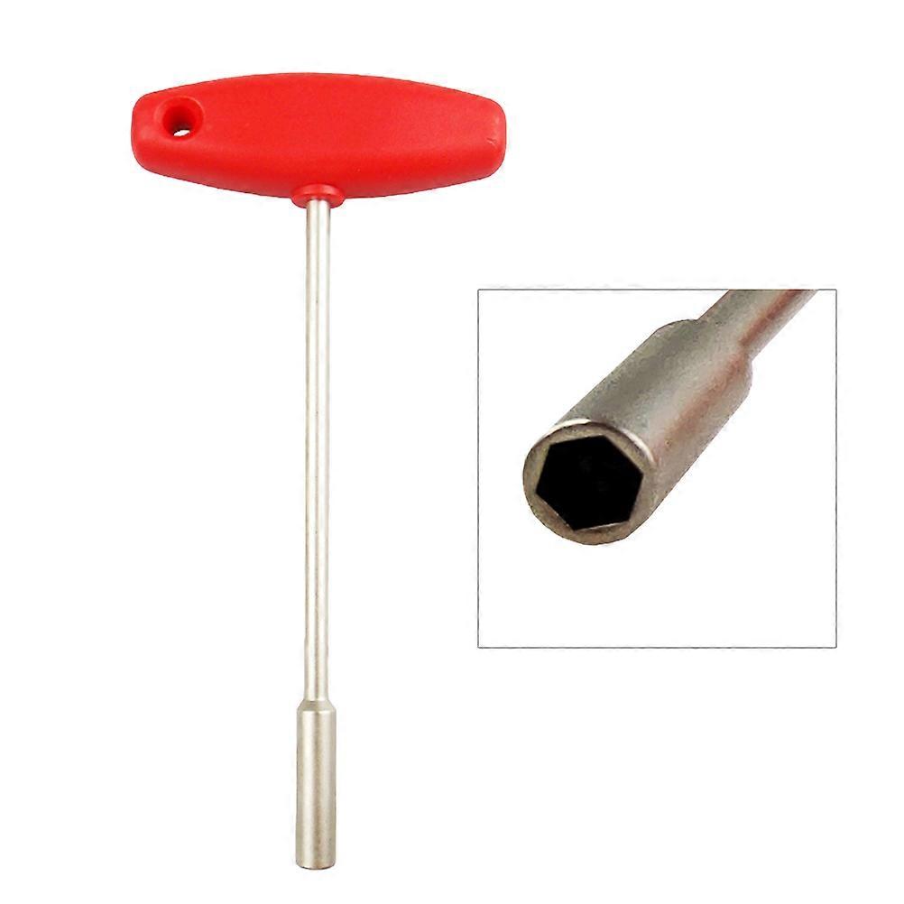 Bike Concealed Wrench T Shape Tightener Tool Red 1Set
