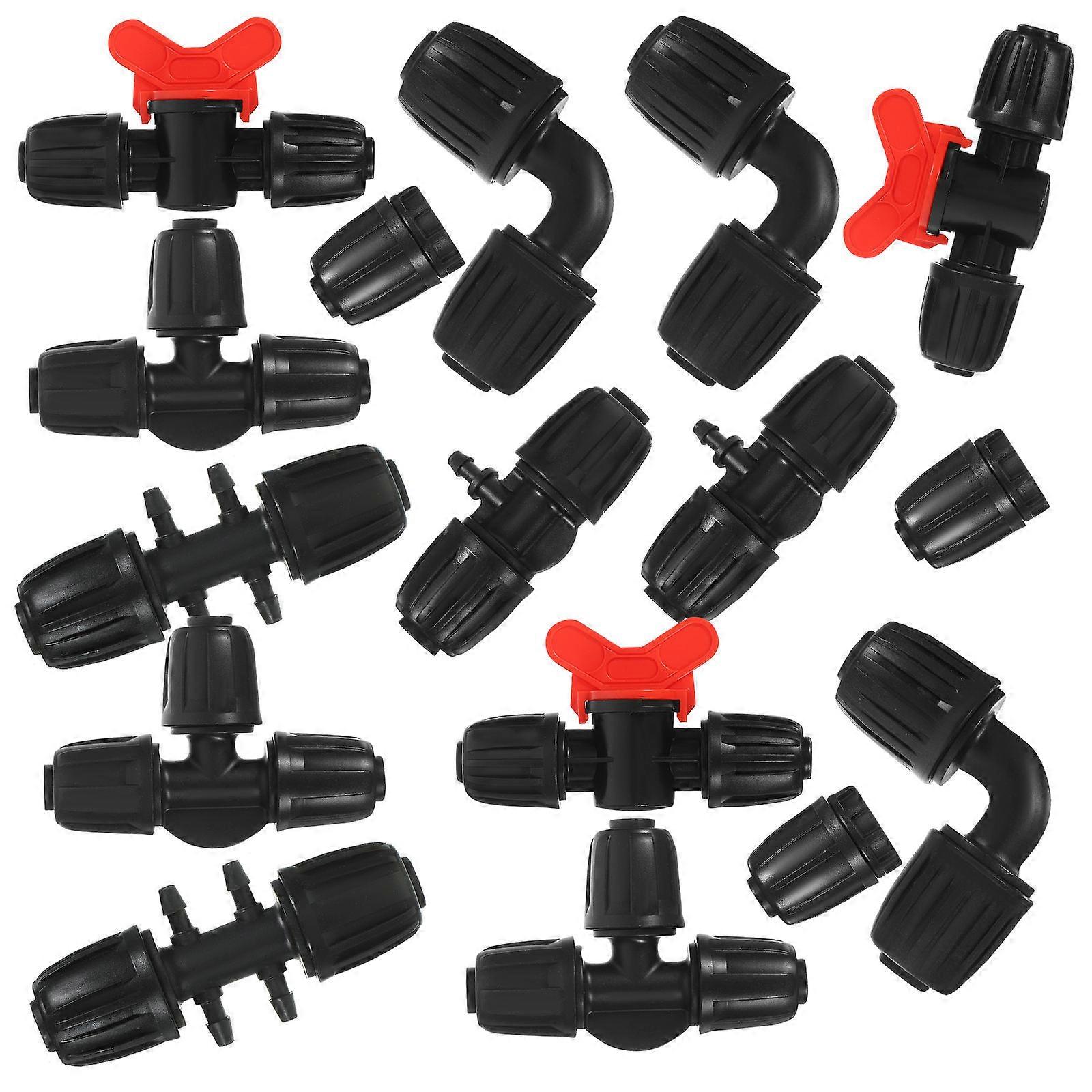 20pcs Drip Irrigation Hose Connectors Kit – Replacement Splitters for Garden Hose Systems, Easy Installation & Leak Proof Design for Efficient