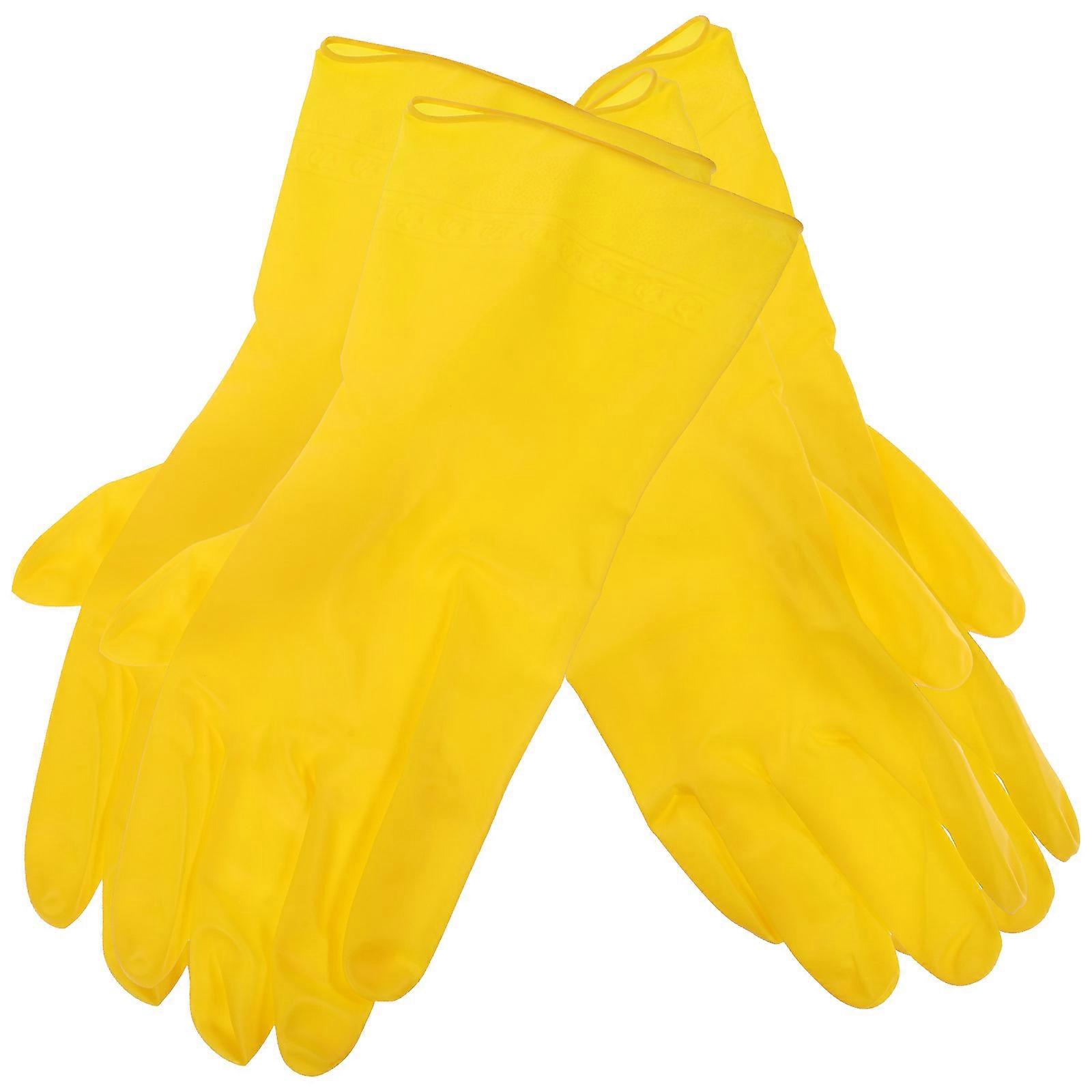 Reusable Gloves For Dishwashing Thickened Design Fitted for Hands PVC Adults 2Pairs