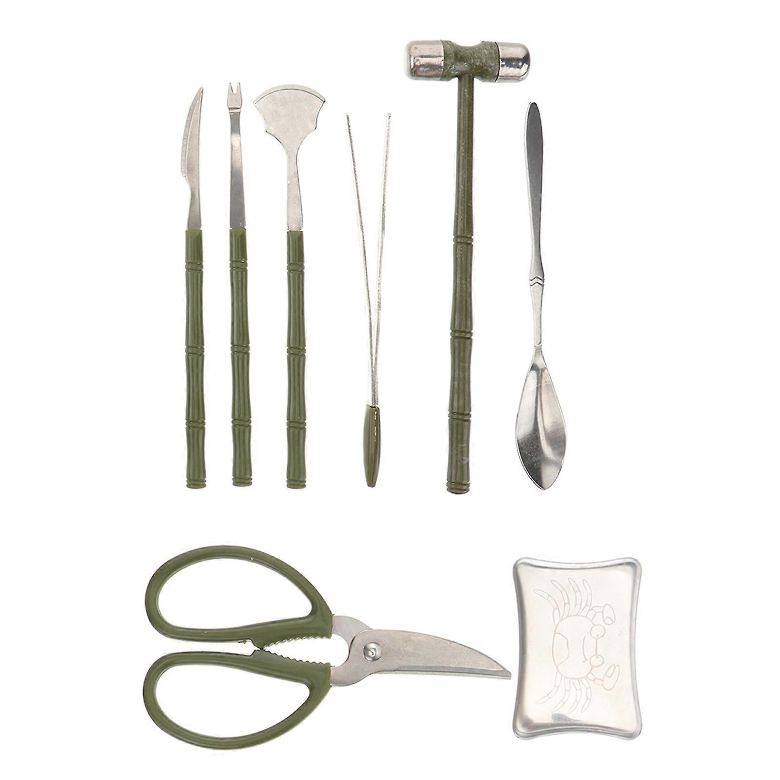 Lobster Cracker Oyster Opening Seafood Crackers And Tools 8Pcs