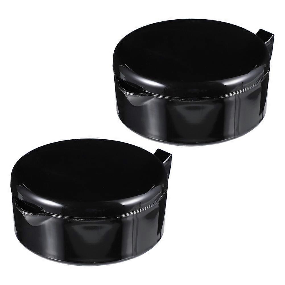 Practical Inkwell with Lid for Writing Use Durable PP Material Black Color Always Ready to Serve Your Calligraphy Needs 2 Pcs