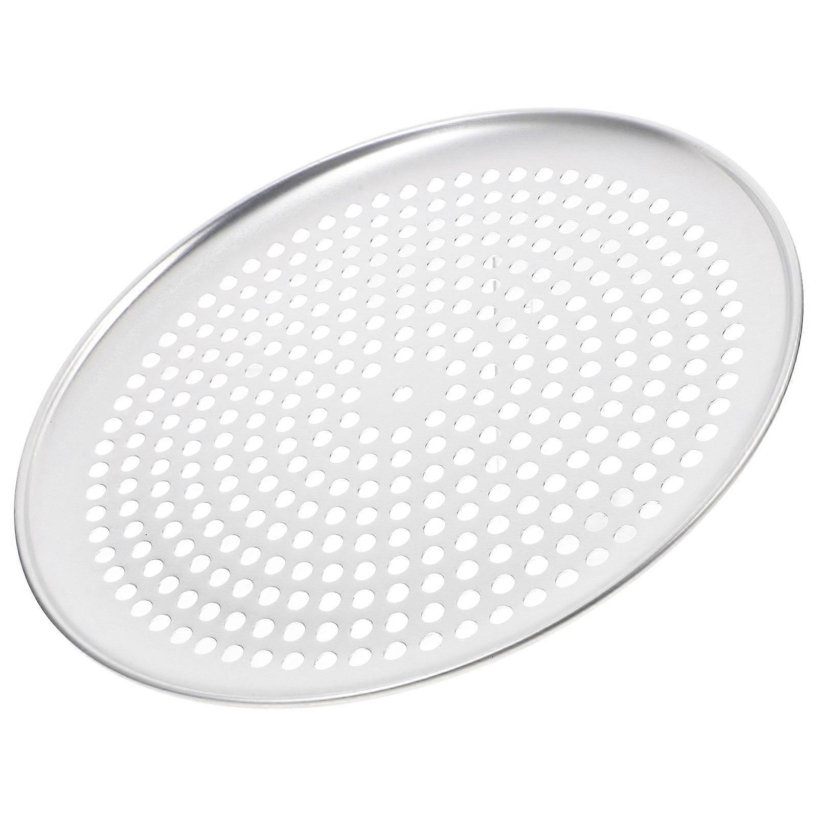 Lodge Pizza Pan Aluminium Alloy Baking Sheet With Holes Household Oven Accessory Round Perforated Design 1Set