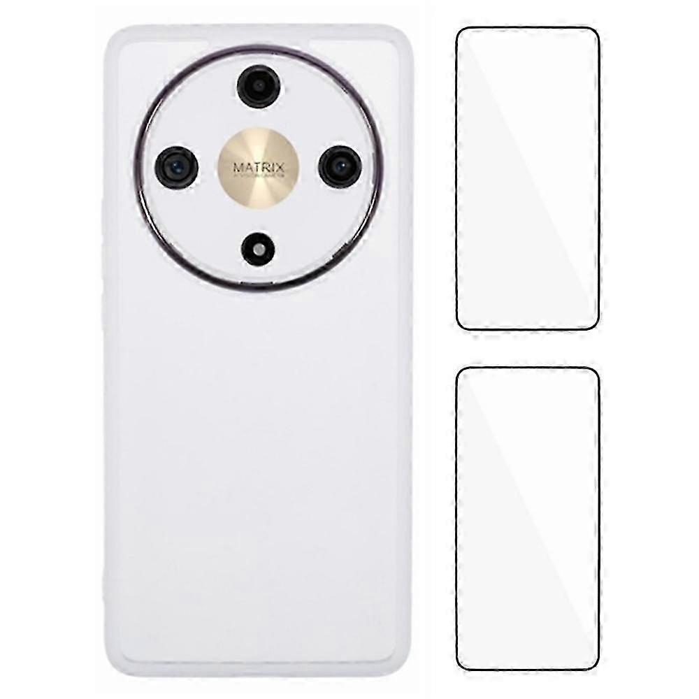 Clear TPU Phone Case Compatible with Honor X9b 5G and Magic6 Lite 5G, Includes 2Pcs Screen Protector