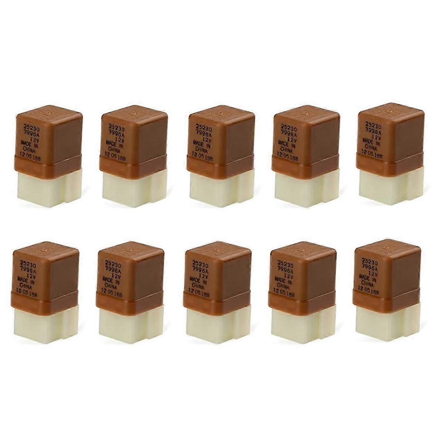 10PCS New 6-Pins 12V Car Relay for for Various Models
