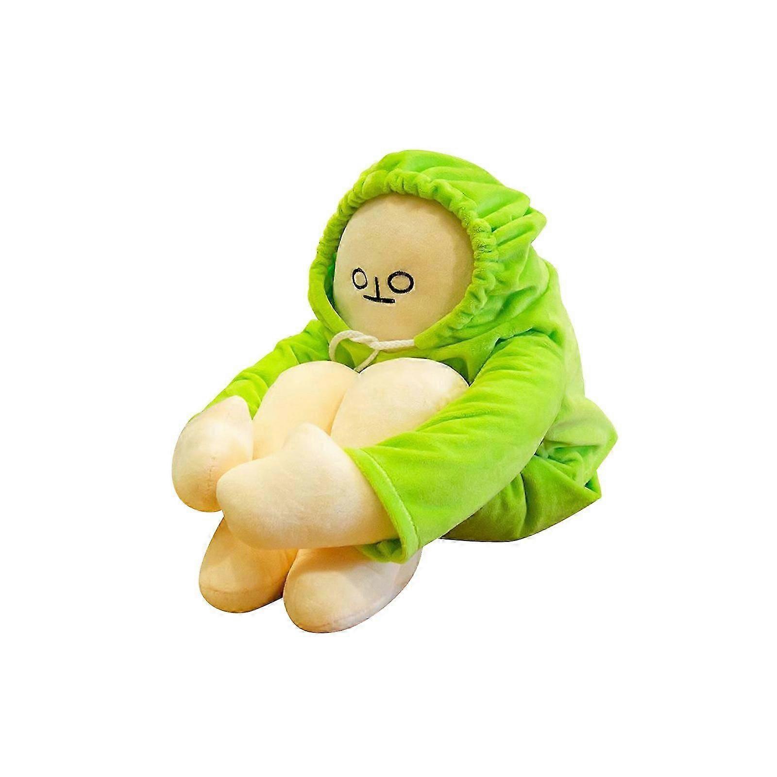 Yellow Banana Man Doll - 18cm Plush Toy with Magnet Decompression