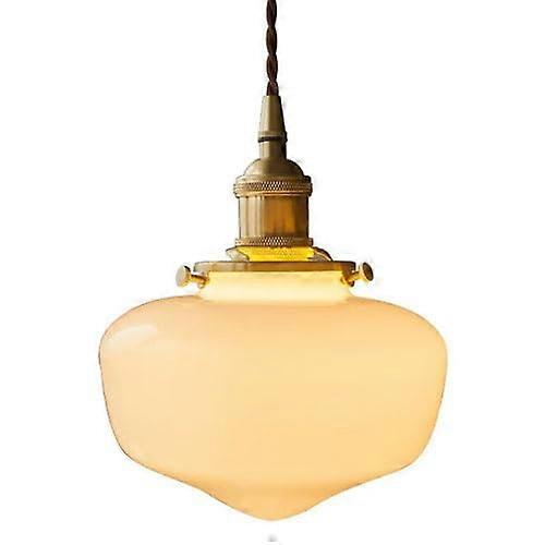 Nordicstyle glass hanging light, E27 socket singlehead chandelier