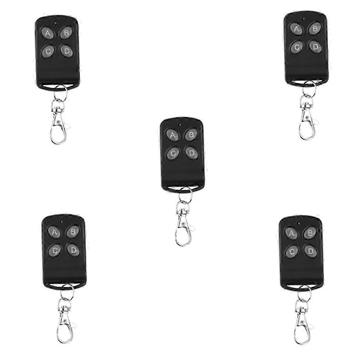 5Pcs Wireless Remote Control 4 Channel 433MHZ Button Light Switch Copy Clone Code Duplicator Key Ga