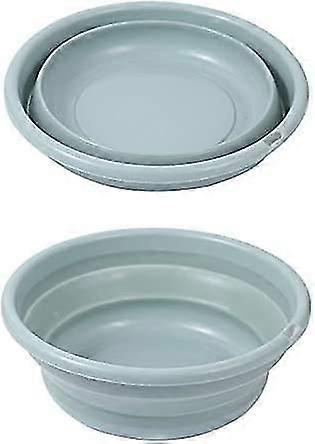 Foldable Silicone Sink, Multifunctional Round Sink With Holes, Can Be Hanging (Blue, Diameter: 36cm, Height: 14cm)