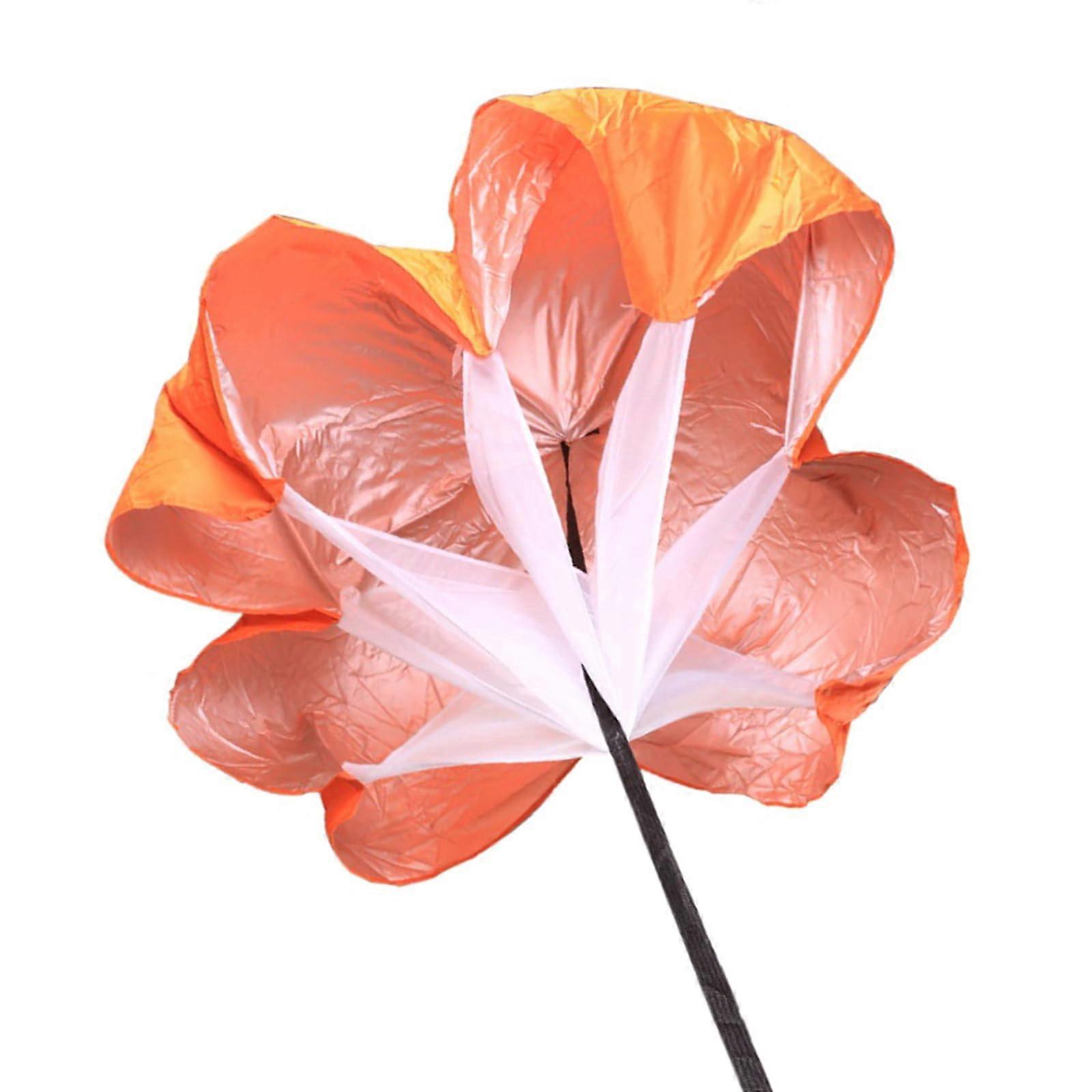 Soccer Training Parachute Resistance Trainer for Speed and Agility - Orange, Adjustable Size, Durable Material