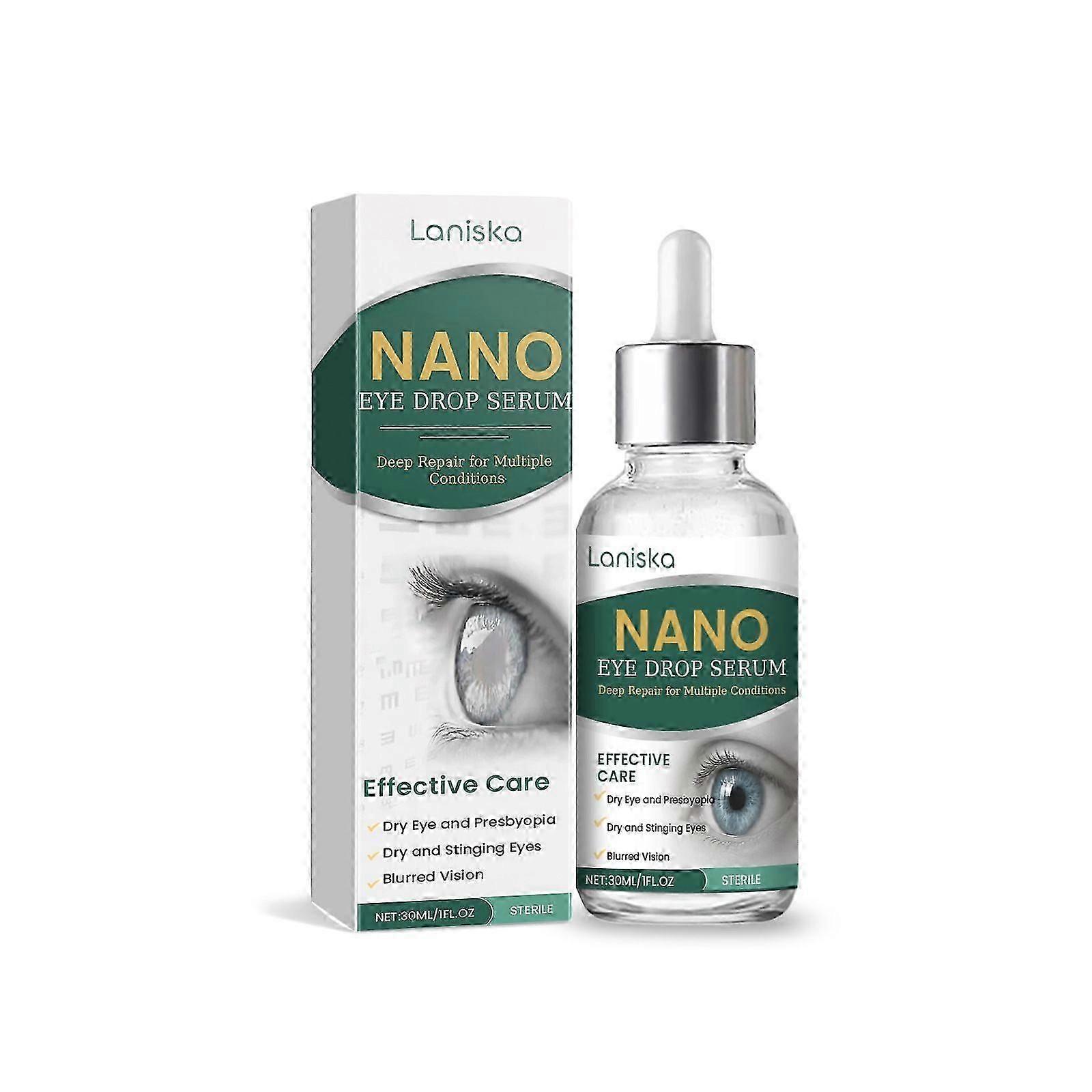 Nano Eye Drops Serum, Sterile Solution for Deep Repair of Multiple Eye Conditions, Effective Care for Dry Eye, Presbyopia, Dry & Stinging Eyes & Blurr