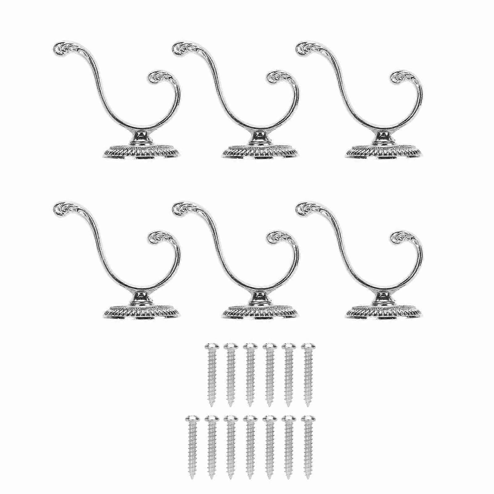 2025 dernier modèle 6pcs crochets à vêtements vintage alliage de zinc robuste rétro