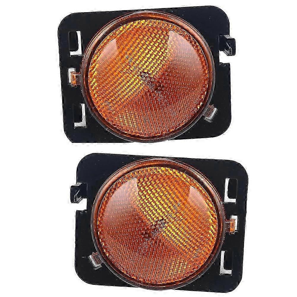 Front Fender Side Marker Lights Turn Signal Lamp Left Right For Jeep Wrangler JK 2007- 55078145AA 55078144AA