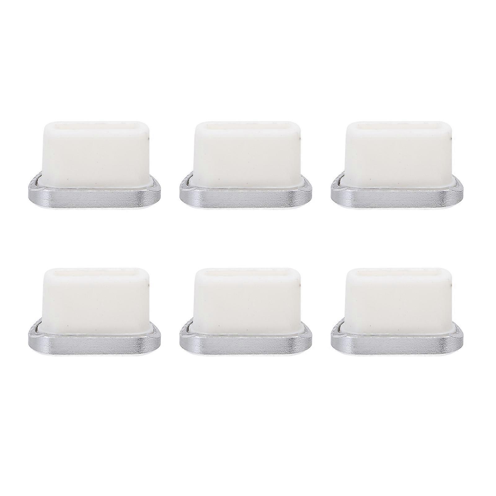 6PCS Type C Dust Plugs Protective Covers for Charging Ports – Durable, Reusable, Stylish Design, Easy Installation
