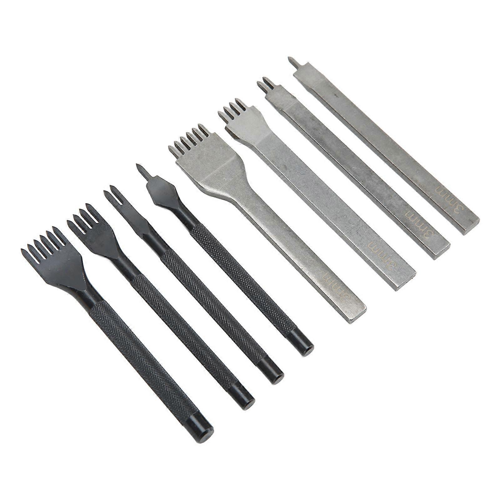 2025 Neuestes Modell 8pcs Zinkenlocher 3mm Inzisiv 1 Zahn 2 Zahn 4 Zahn 6