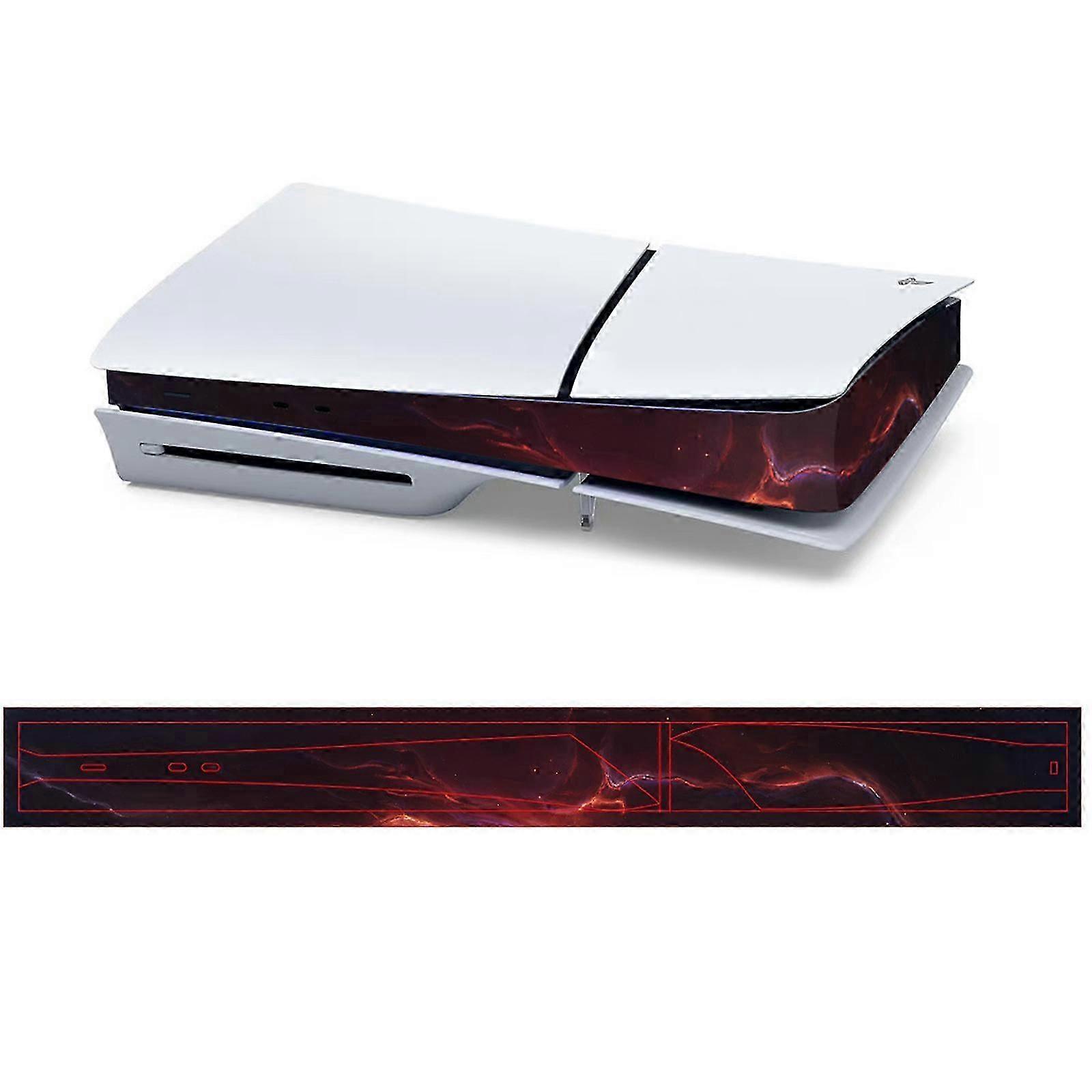 for PS5 Slim Edition Host Middle Strip, for PS5 Slim Console Skin Cover Sticker