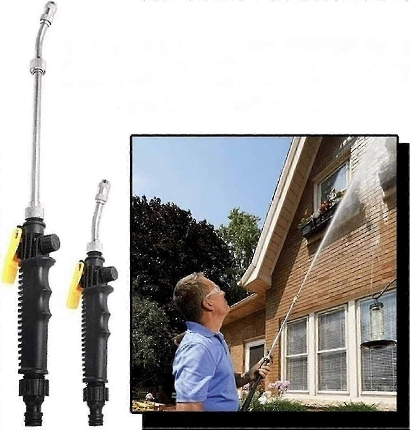 2-in-1 High-Pressure Power Washer, Metal Water Sprayer, Garden Cleaning Tool