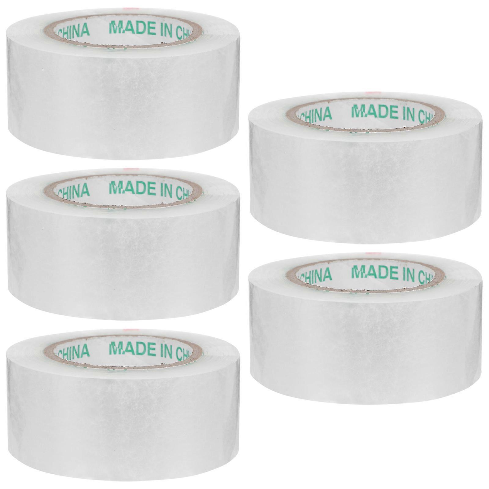 Clear Packing Tape Heavy Duty For Moving Boxes Bopp 2 Inches X 143 Yards Transparent 5 Rolls