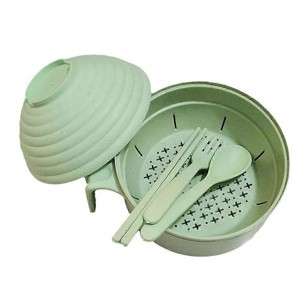 Ramen Bowl Set Microwave Ramen Cooker Instant Noodles Chopsticks Bowl With W5C8