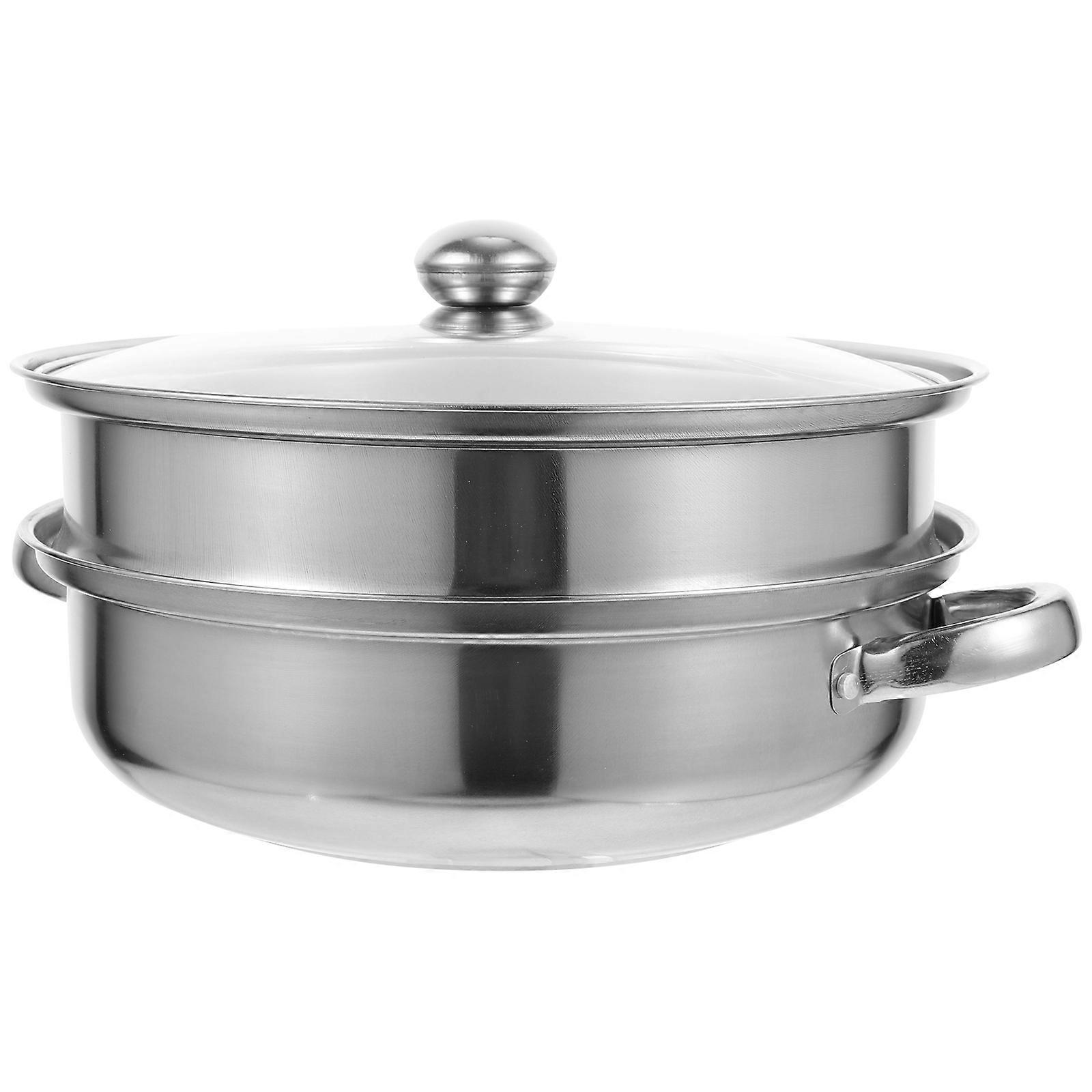 Food Steamers Stainless Steel Multipurpose Steam Pot Kitchen Utensil Ventilation Heating Food 10.8×10.8×7.1in 1Pcs