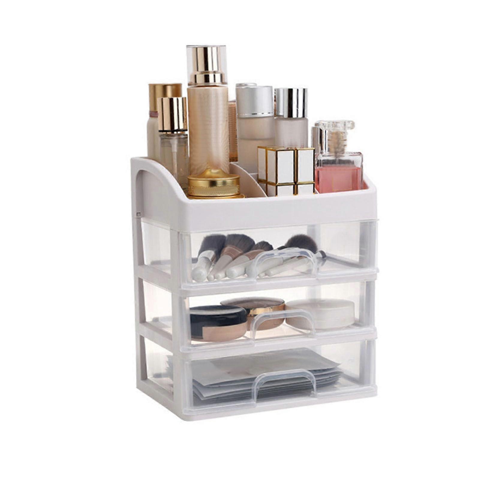 Desk Organiser, Multilayer Storage, Extendable Design, Transparent Plastic, 23.3 x 17 x 26.8 cm