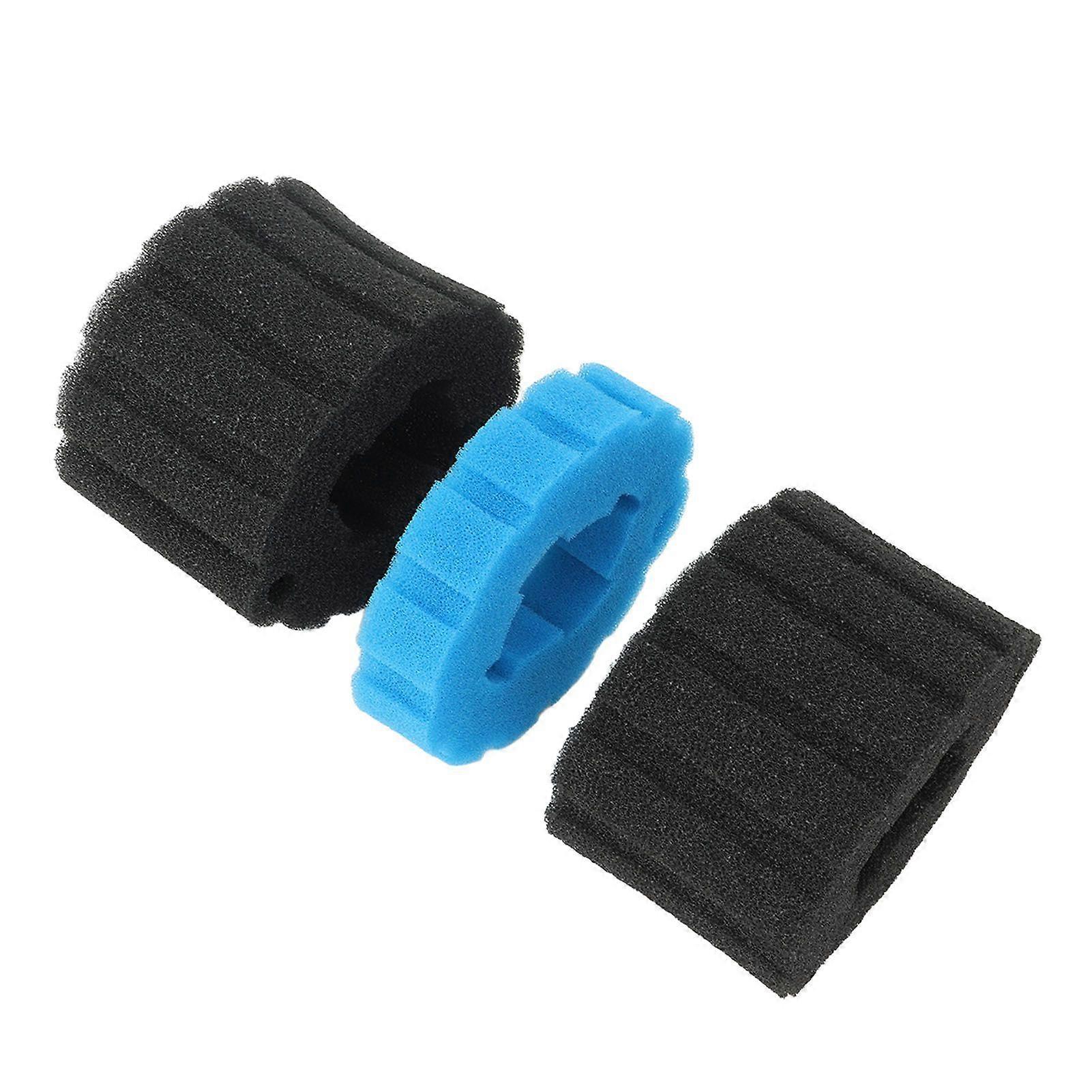 Indoor Aquatis Replacement Filter Foam For Biopress 1pc Blue Fine Sponge 2pcs Black Coarse Sponge