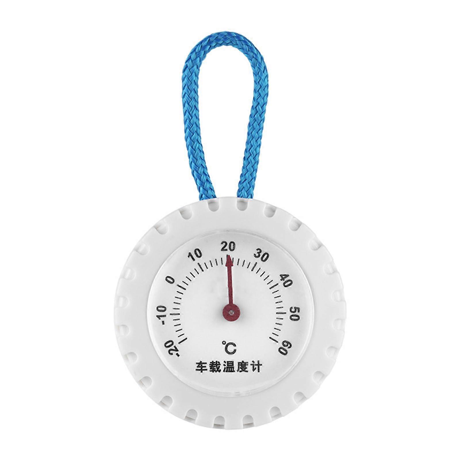 Automobile Interior Temperature Gauge with Blue Display, Digital LCD, Universal Fit for Cars and Trucks