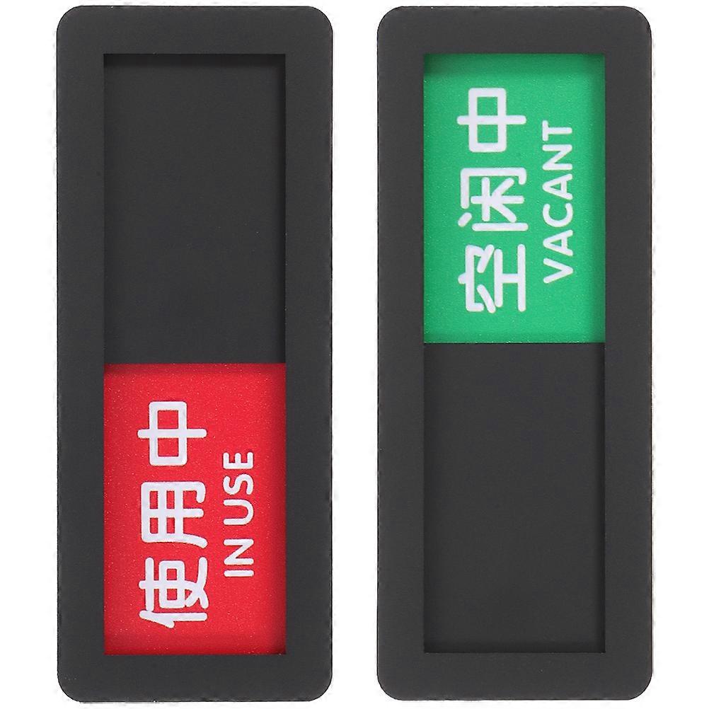 2pcs Stylish Vacant Occupied Sliding Door Sign Room Privacy Indicator for Office & Home Use, Open