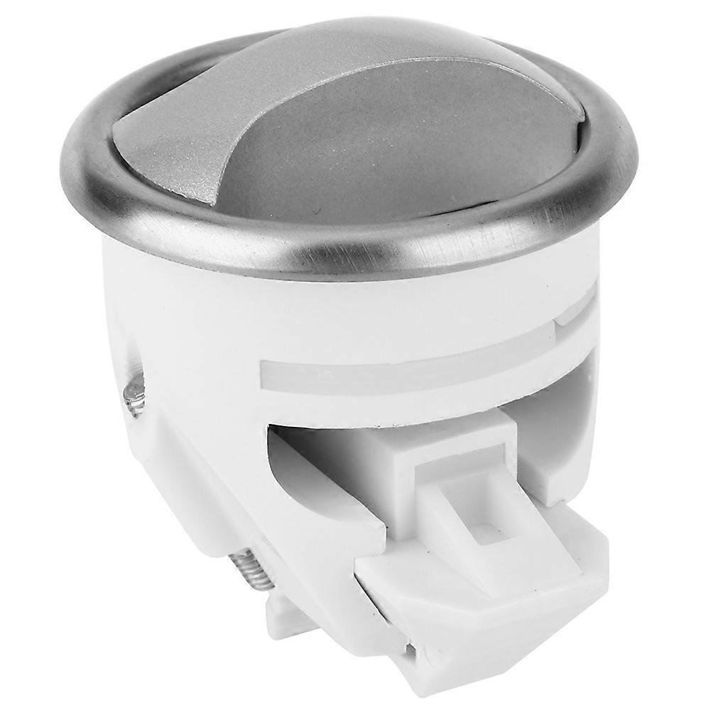 ABS Plastic Switch Button Stainless Steel Wiredrawing Panel Door Lock Accessory for Bathroom Motor Homes Dining Car YachtSilver
