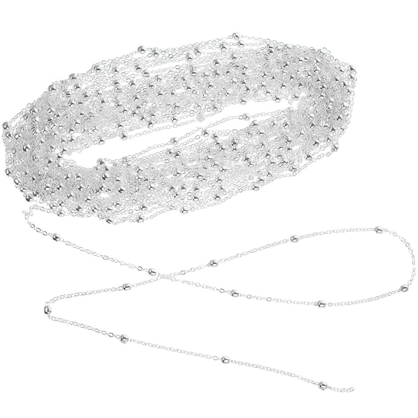 1 Roll DIY Jewelry Making Flat Clip Chain for Necklaces, Bracelets & Accessories Smooth Surface for Comfortable Wear & Crafting Projects