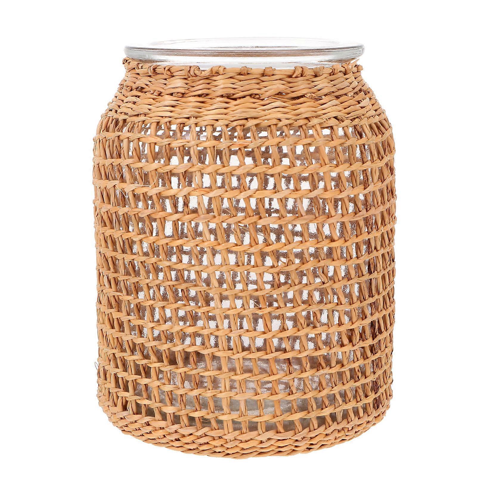 Light Vase for Decor with Construction and Unique Woven Appearance 1Pc