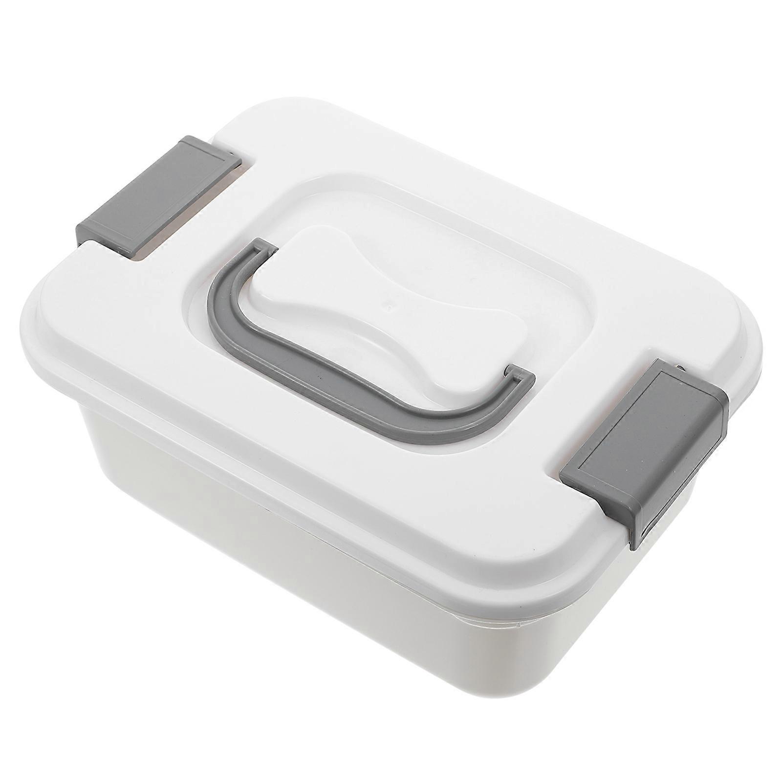 Portable Sundries Box Plastic Storage Case Home Use Rectangular Simple Design Holding Gadgets 4L 1Pcs