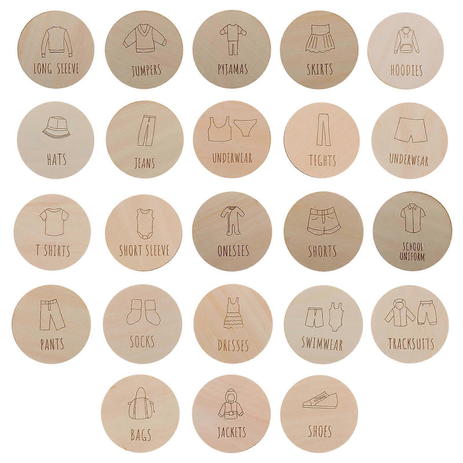 خزانة منظم ملصقات الأطفال لتخزين الملابس خزانة الملابس تصنيف البيج 23 قطعة