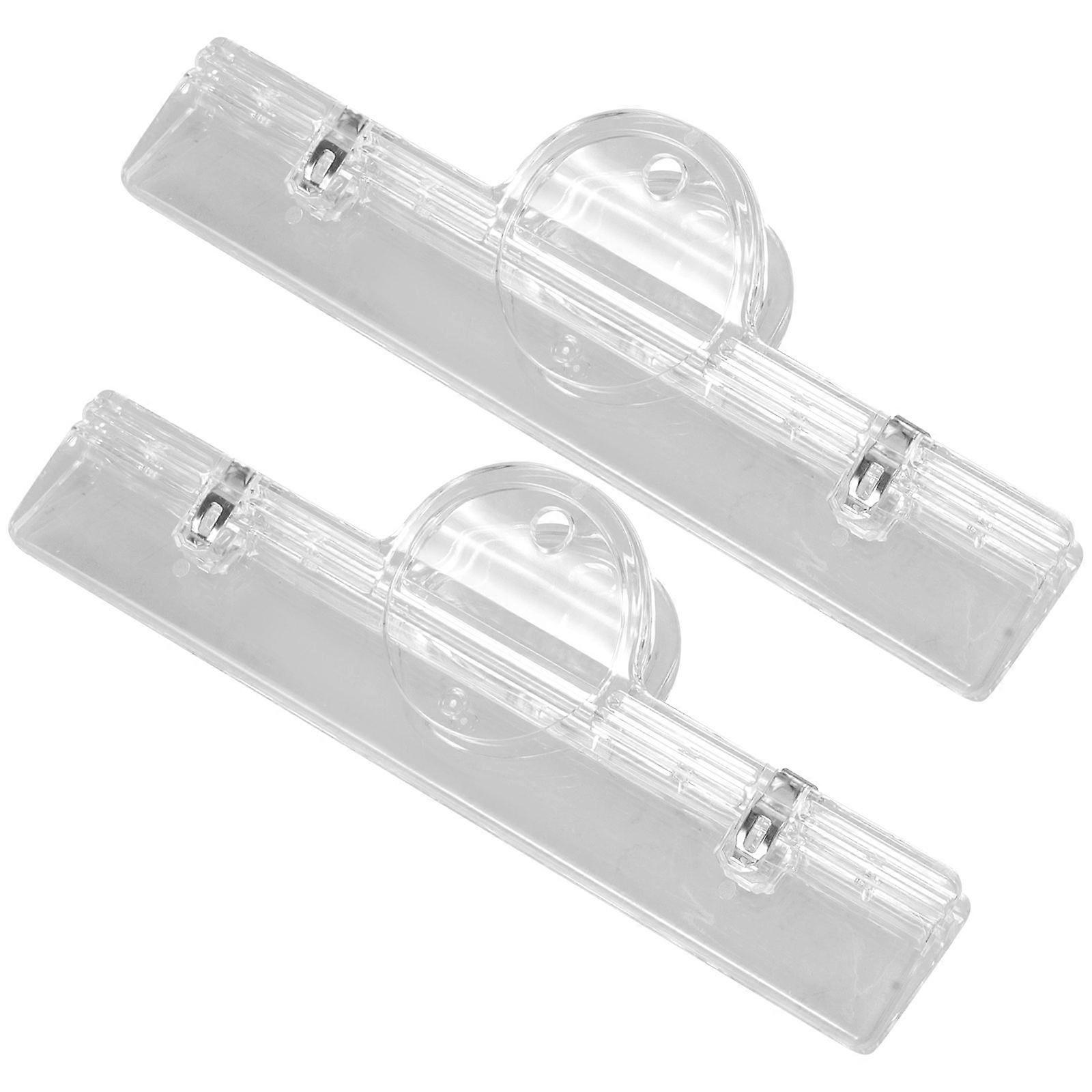 2pcs Transparent Acrylic Music Page Holders Stand Clamps for Guitar Piano Violin Instruments and Reading Books