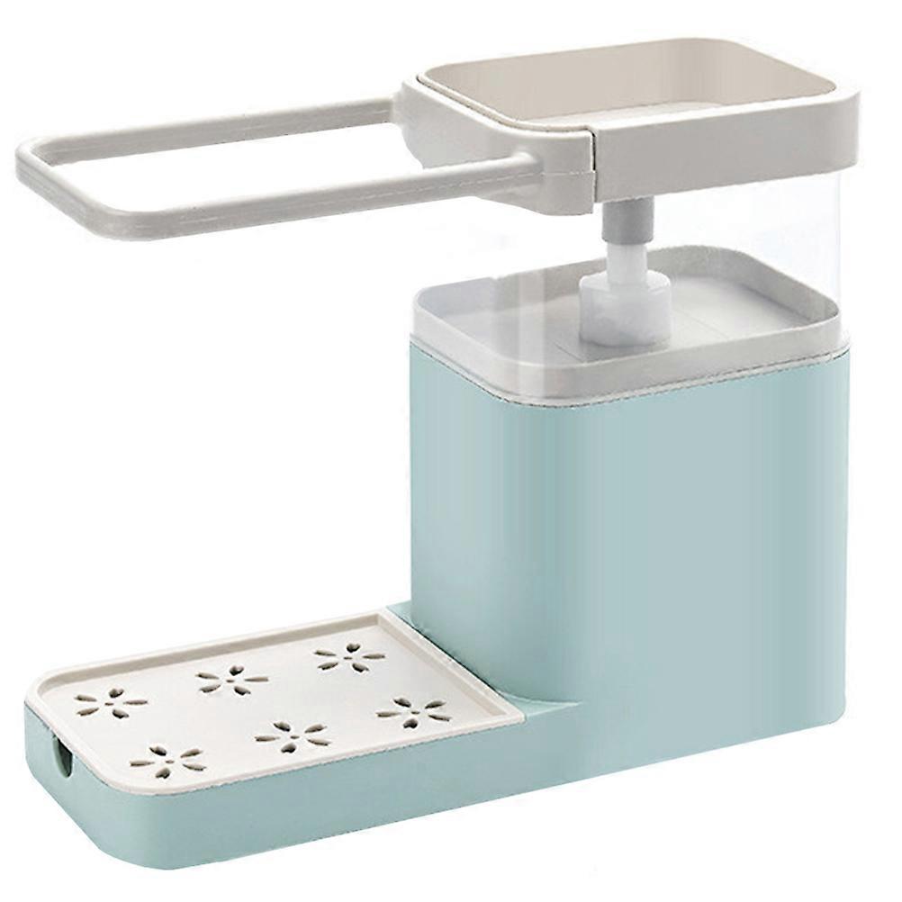 Green Sponge Soap Dispenser for Home Use PP Material Creative Design Easy to Clean 3.5in