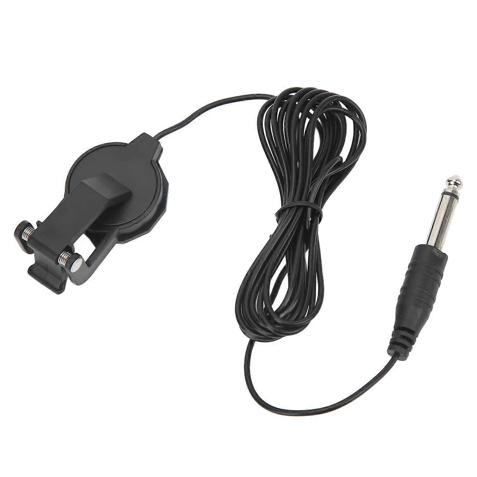 Plastic Pickup Clamp for Mandolin, Ukulele, and Bussuki - Robust Acoustic Sound Pickup with Standard Audio Interface