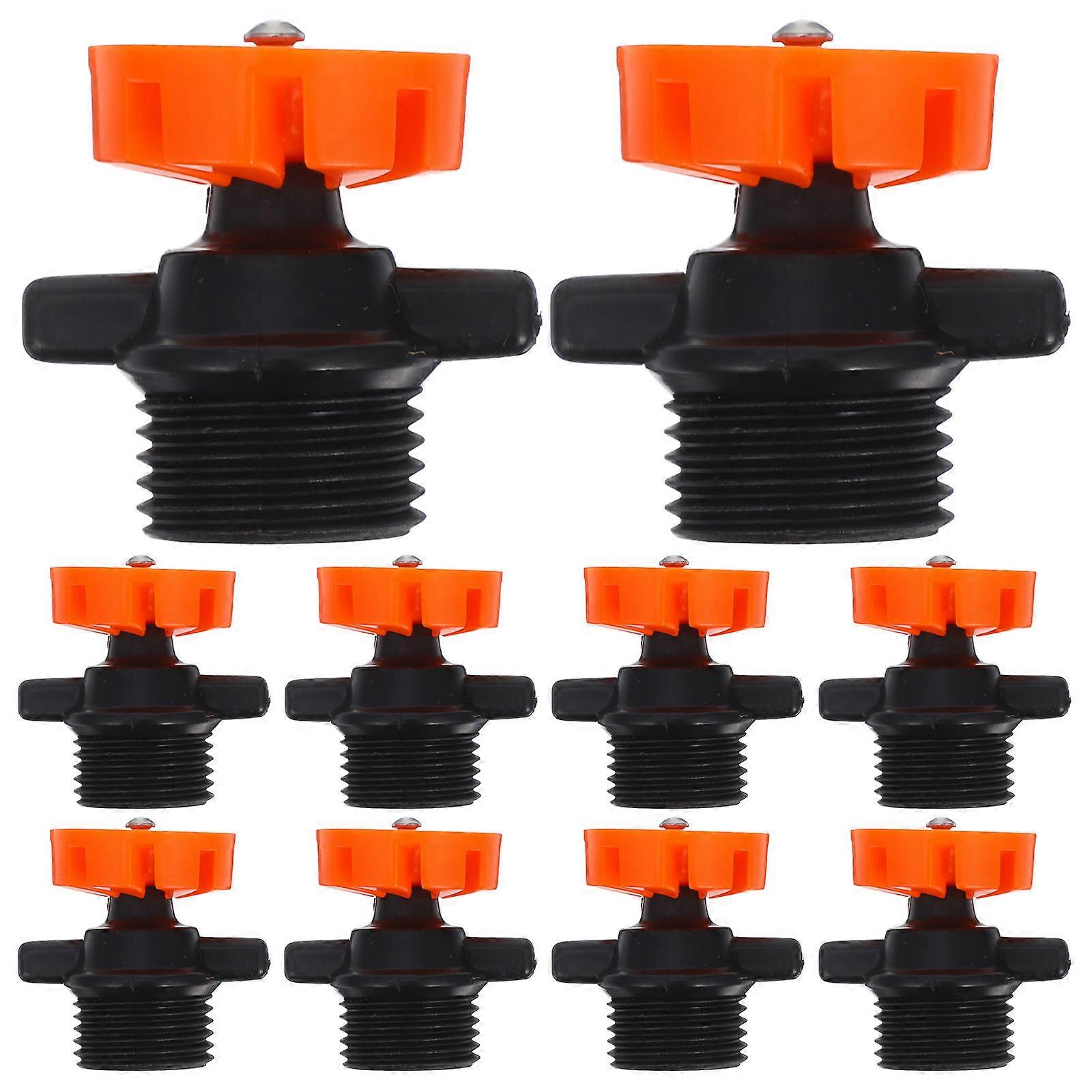 Automatic Rotating Sprinkler Heads for Garden with 360 Degree Coverage and Fine Mist Atomization Made of PP Orange Color 10 Pieces