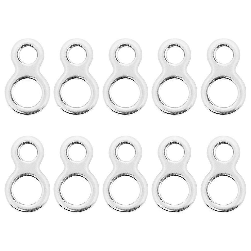 Stainless Steel Fishing Lure Connector Set Heavy Duty for Freshwater Hooks, Lures, Trolling, and Jigging