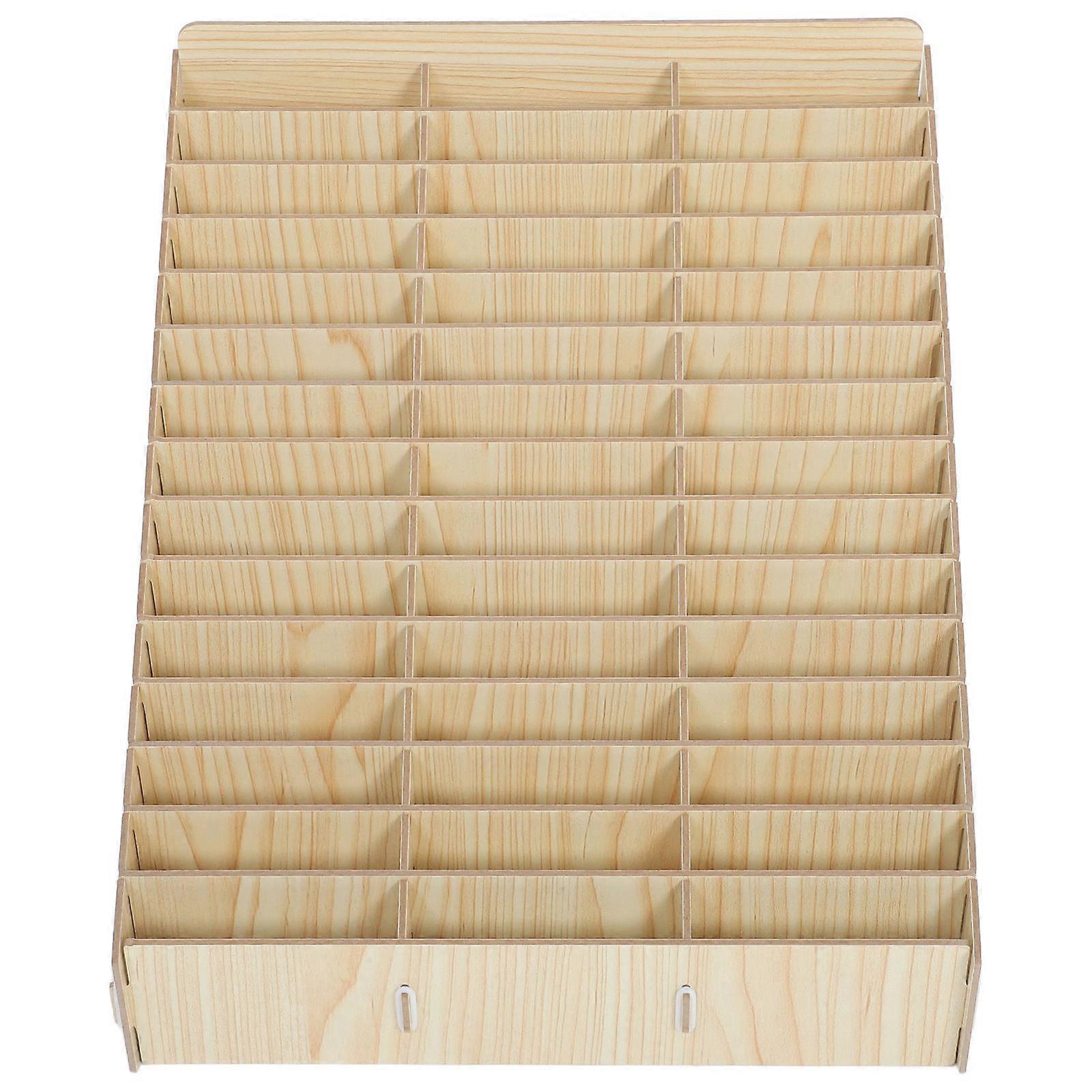 Wooden Multi Phone Storage Box with Stylish Organizer for Classroom, Office, and Meeting Rooms – Portable Cell Phone Storage for Efficient Supply