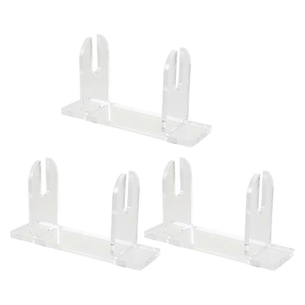3pcs Clear Acrylic Folding Hand Fan Stand   Display Rack for Home Decoration & Desktop Showcase