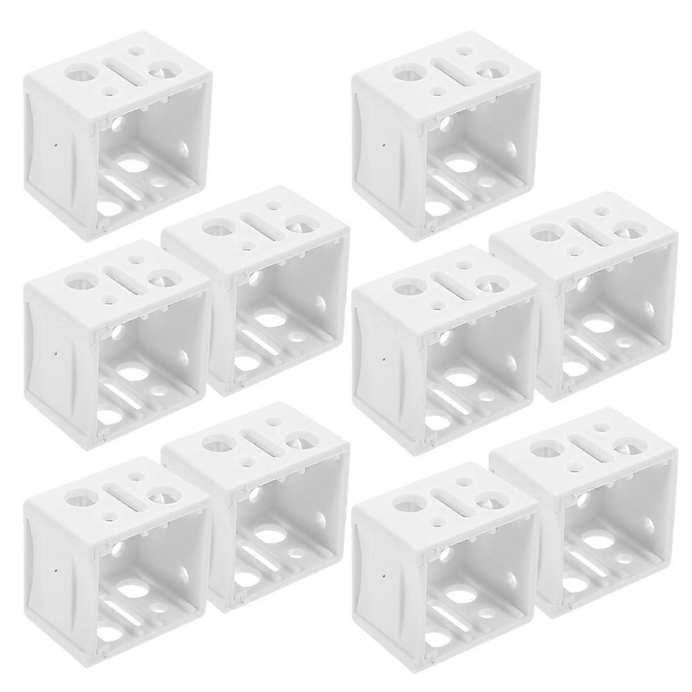 White ABS Window Blinds Mounting Brackets for Internal and External Use 1 Inch