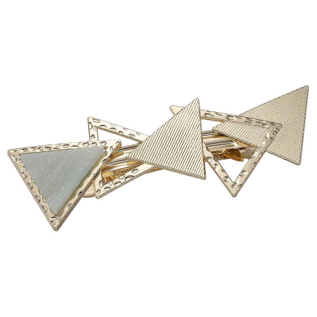 Multi Color Alloy Triangle Hair Clip for Women Charming Spring Accessory Perfect for Parties and Daily Wear