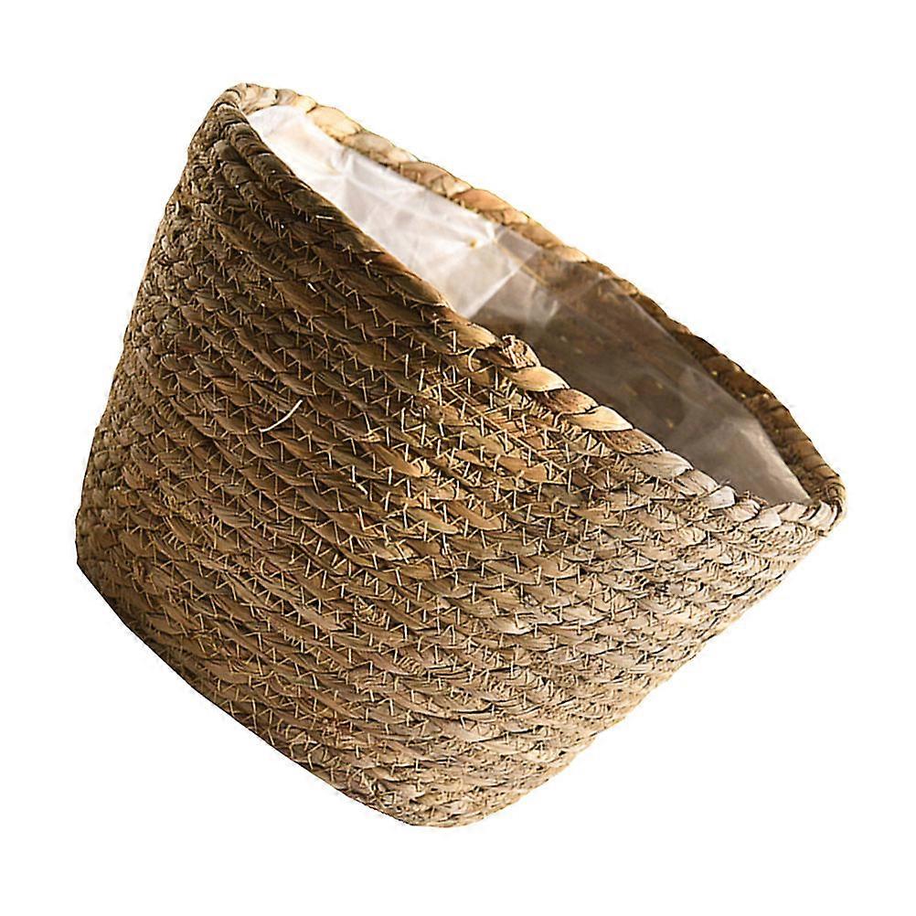 Khaki Plastic Flower Container for Home Use with Water Leak Prevention 1pc