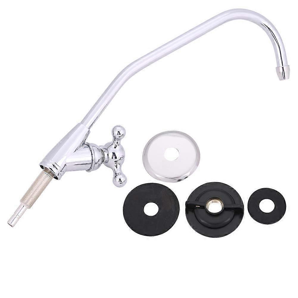 Zinc Alloy Kitchen Faucet Chrome Reverse Osmosis RO Drinking Water Filter Elegant Design Gooseneck Tap for Pure Water System