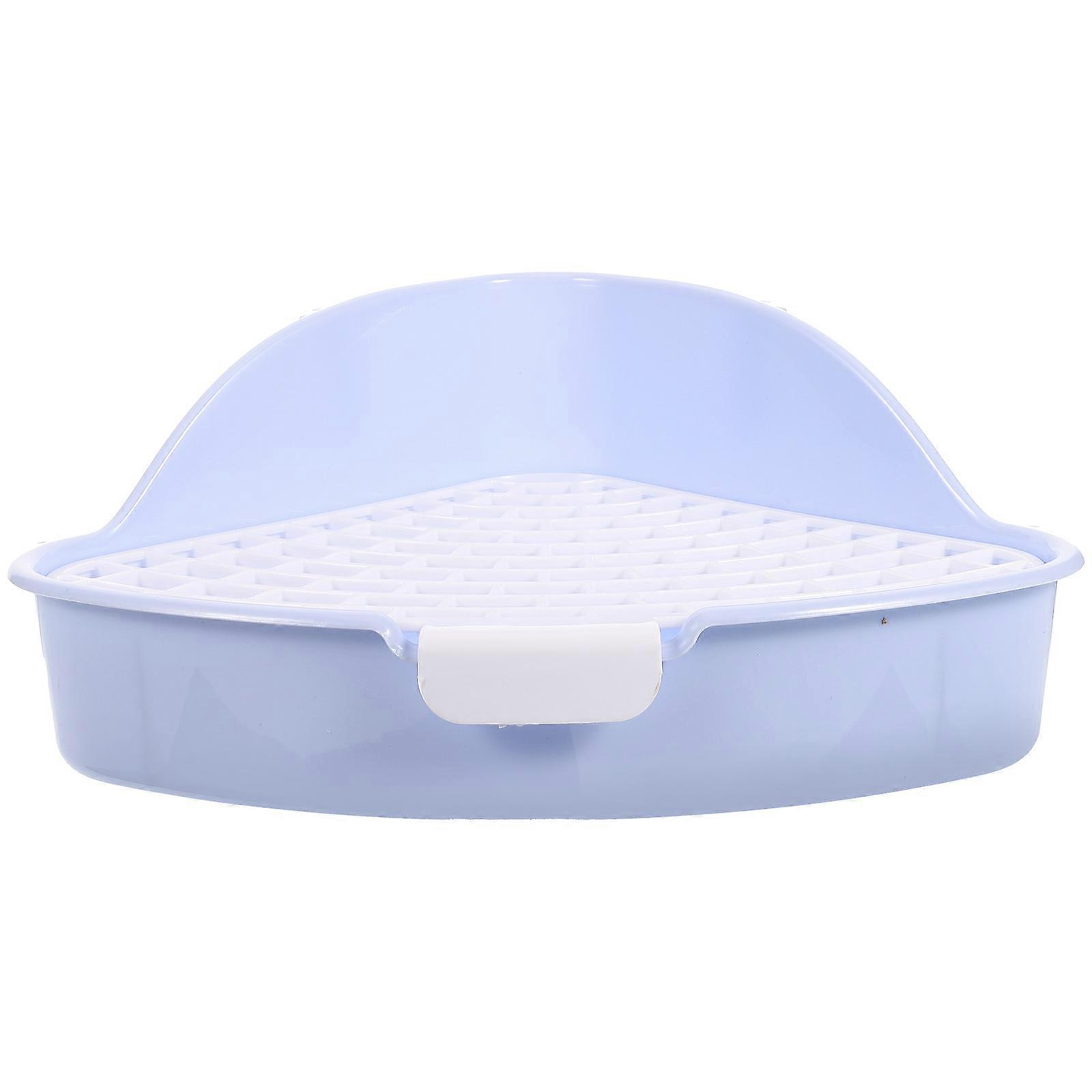 Rabbit Litter Box, Triangle Bunny Potty Trainer , Plastic Corner Toilet Rabbit Bedding Box Pet Pan For Baby Rabbit Chinchillas Small Guinea Pigs