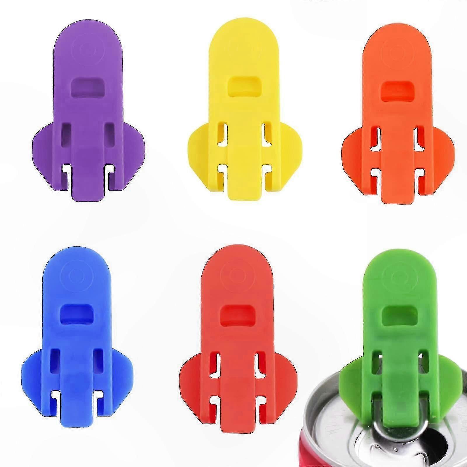 6-Piece Manual Can Opener Set, Durable Beverage Top Ring Remover Tool for Soda, Beer, and Aluminum Cans