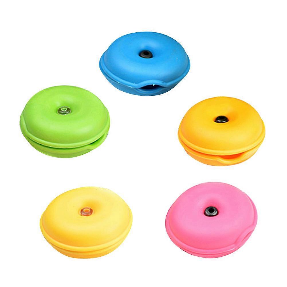 Portable Cable Winder with TPR Material for Earphone Organizer and USB Protection 5 Pieces Assorted