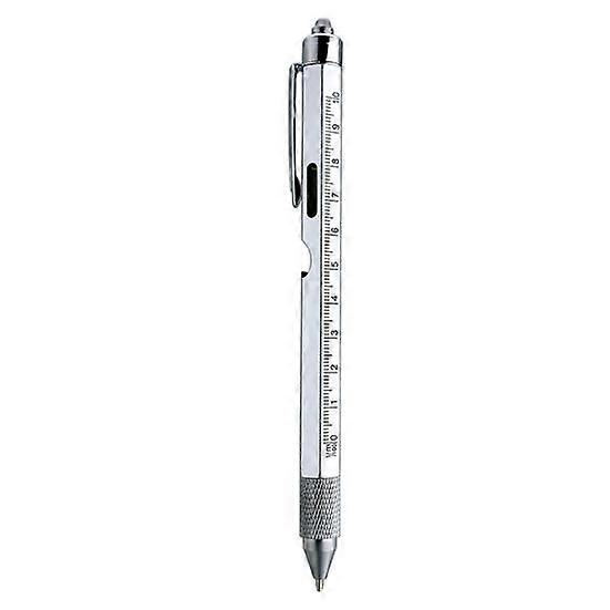 Multitool Pen Multi-functional Pens with LED Light Flathead Phillips Screwdrivers Level Ruler Bottle Opener Stylus Cool Gadgets Gifts for Men