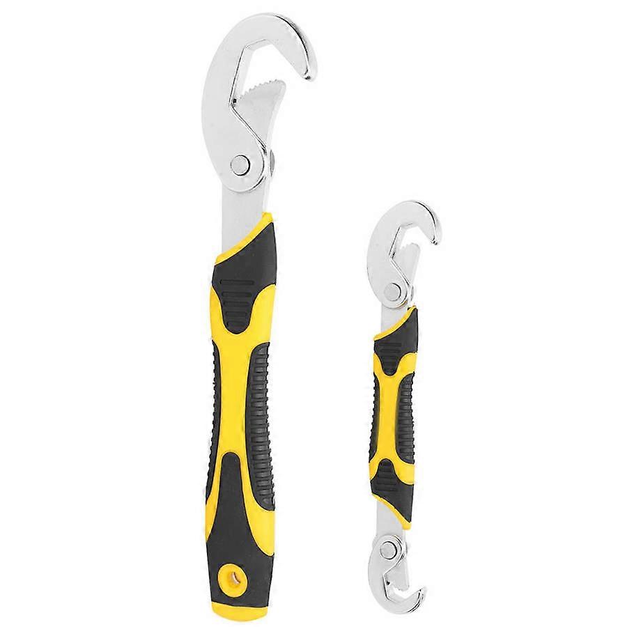 2Pcs RT-H03 Adjustable Wrench Multi-Function Non-Slip Grip Pipe Spanner