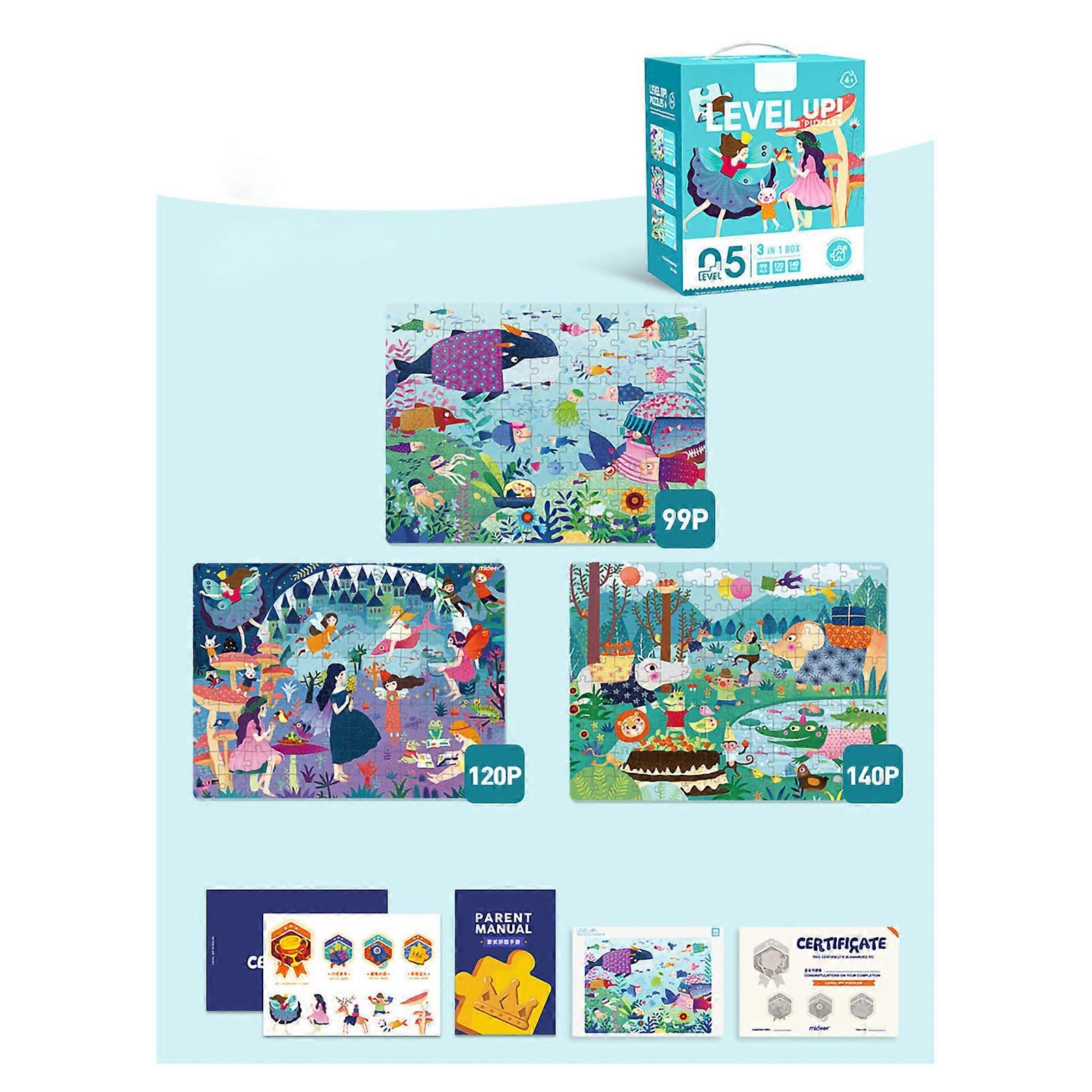 Kids Jigsaw Puzzles Logical Thinking Hands On Ability Training Early Educational Toys for Children Phase 5 MD3107