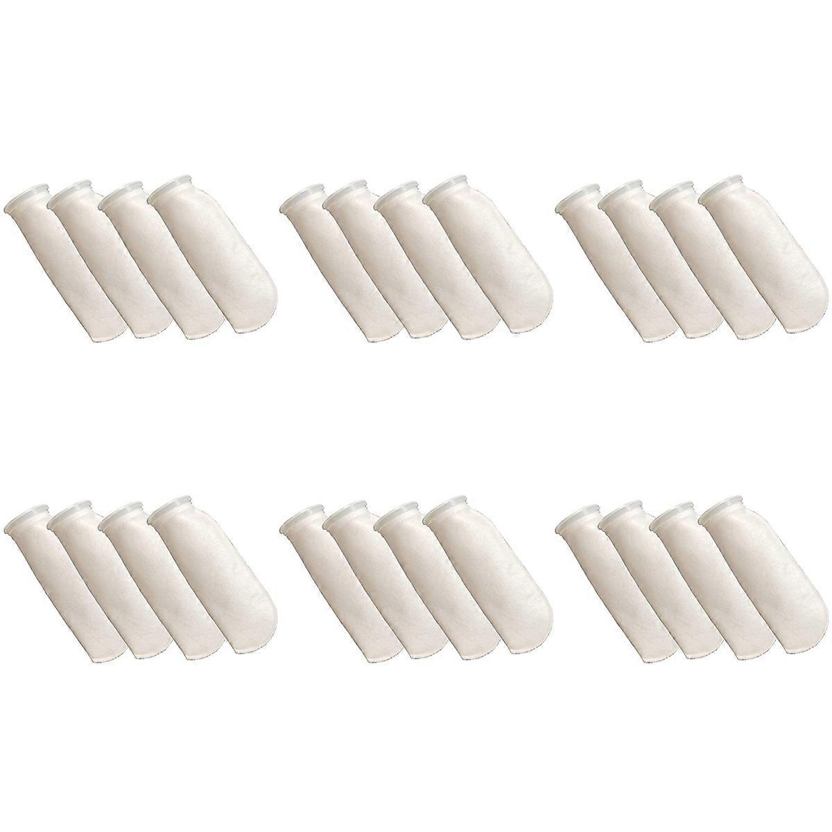 24 Packs of Filter Socks, 200 Micrometres, for Fish Tank/Saline Aquarium, Pond, for Sump/Overflow